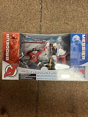 2003 Mcfarlanes NHL BRODEUR Devils MESSIER Rangers Ltd Ed Hockey Figure 2 Pk NEW • $50