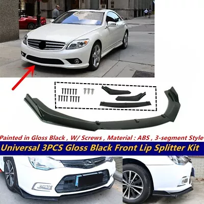 Add-on Universal For 2006-10 Mercedes CL63 CL550 C216 Front Bumper Lip Splitter • $55.84