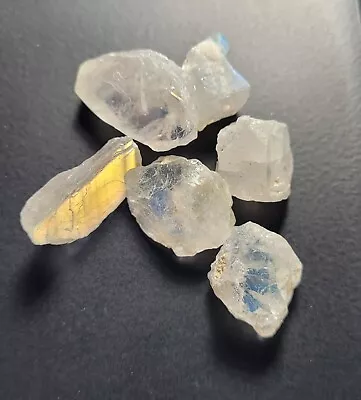 Rainbow Moonstone: 47 Cts/ 6 Pieces--Madagascar-- • $5