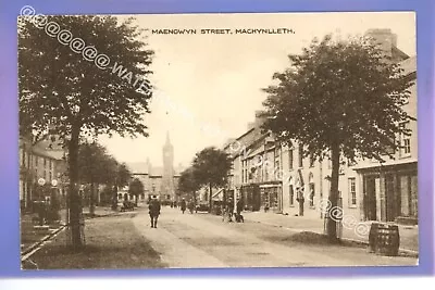 NICE 1917c VINTAGE CAR MAENGWYN ST MACHYNLLETH POWYS Montgomeryshire POSTCARD • £1.49