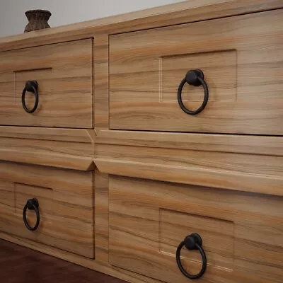 Renovators Supply Cabinet Handles 2 In Black Drawer Pulls Antique Cabinet Handle • $12.59