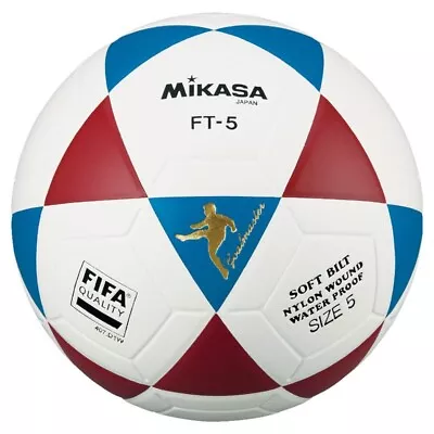 Mikasa FT5 Goal Master Soccer Ball Size 5 Official FootVolley Ball Blue-Red • $49.85