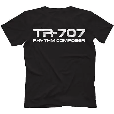 TR-707 T-Shirt 100% Cotton Synthesiser Drum Machine Analog Retro • $18.64