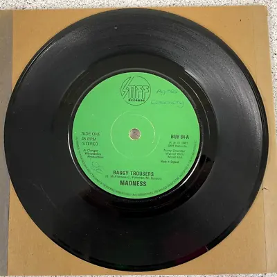 £3.99 • Buy Madness Baggy Trousers 45 Vinyl Single  Stiff Buy 84 Plain Sleeve 1980
