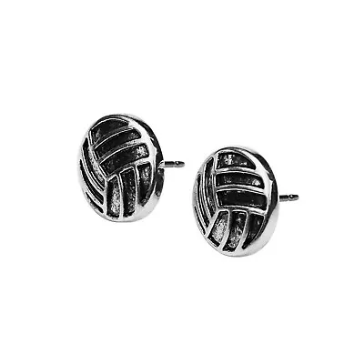 Volleyball Stud Earrings With Both Comfort Clutch And Ear Nut Back Stoppers - Q2 • $7.50