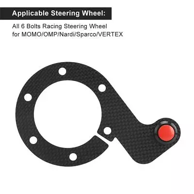 Single Button Horn Button Kits For MOMO/OMP/Nardi/Sparco 6 Bolts Steering Wheel • $36.44