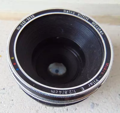 Kilfitt Makro-Kilar E 4cm 40mm F2.8 Lens 246-9816 • $245