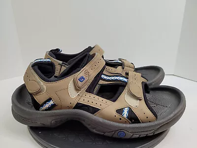 Footjoy FJ Men Size 10M Adjustable Soft Spike Golf Sandals Taupe Brown 45318 • $39.99