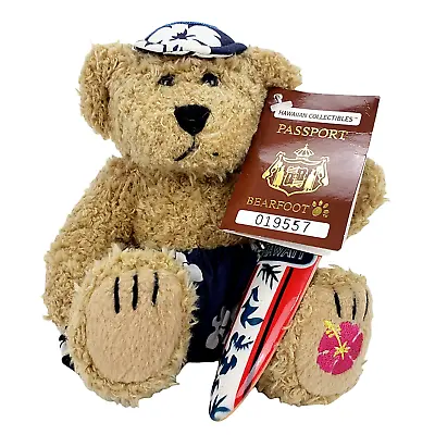 Hawaiian Collectibles Bearfoot Surfer Plush Keikiokekai Teddy Bear 6  With Tag • $10