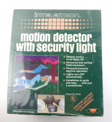 New Intelectron Motion Detector With Security Light Model Bc 863k  • $21.60