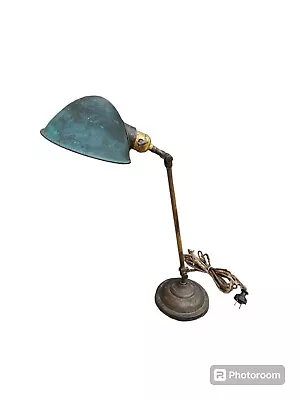 Hubbell Copper Plated Antique Desk Lamp Faries Industrial Steam Punk Style Read • $184.94