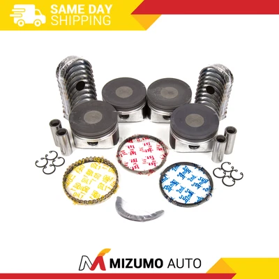 $249.95 • Buy Pistons 20mm Wrist Pin Main Rod Bearings Fit 99-04 Audi Volkswagen Turbo 1.8 20V