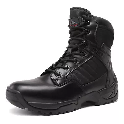 Brand New Men's Military Boots Zipper Hiking Combat Shoes-Wide Size • $49.99