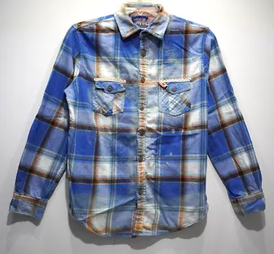 Mossimo Supply Co Flannel Shirt Womens M Blue Plaid Button Up M & K Designs • $18.99