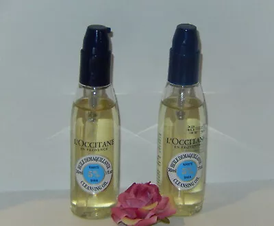 L'Occitane Cleansing Oil With 5% Shea Travel Size Lot Of 2 ~ 30 Ml/1 Fl Oz Each • $13.99