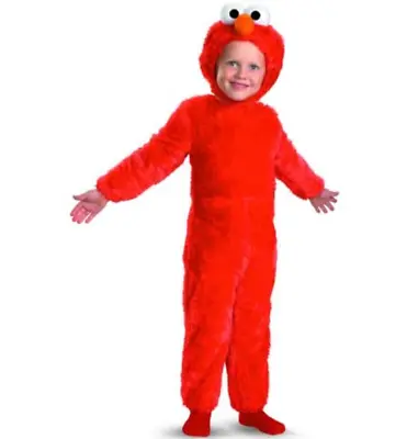 Elmo Toddler Halloween Costume Sesame Street Red Plush Jumpsuit Size Small 2T • $19.99