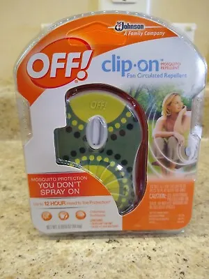 OFF! Clip On Mosquito Repellent Fan - Green -- New Old Stock NOS • $6.99