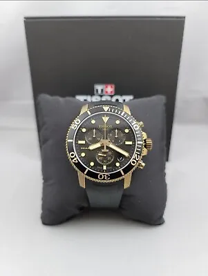 New Tissot Seastar 1000 Quartz Chrono Antique Bronze Mens Watch T1204173705101 • $350