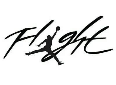 Michael Jordan Flight Decal Basketball Logo Vinyl Window Sticker Laptop Ipad • $4.86