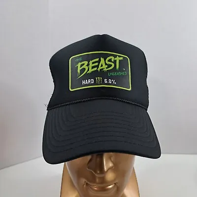 Monster Energy The Beast Unleashed Hard 6.0% Promo Snapback Trucker Cap Hat • $17.98