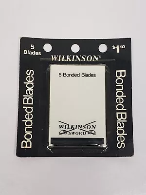 VINTAGE Wilkinson Sword - 5 Bonded Blades Made In England / USA - NOS Sealed  • $29.99