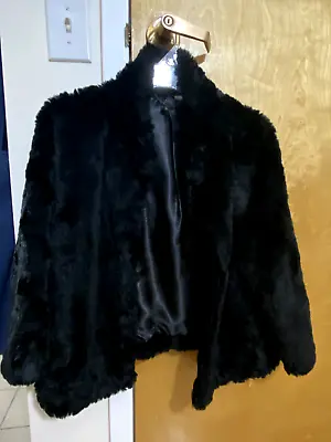 H&M Jacket Women (DIVIDED Size M-L) US Black Fur • $15