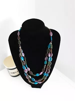 💕 Lovely Multi Strand Costume Jewellery Bead Necklace  💕 • £0.50