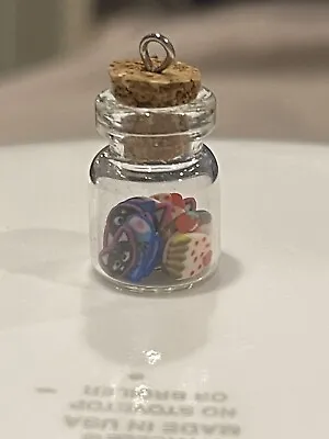 $6 • Buy Cats And Cupcakes Glass Jar Necklace Pendant