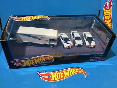 Hot Wheels Premium Collector Bmw M Team M5 E39 M3 E46 M2 Garage Diorama Box Set • $60.74