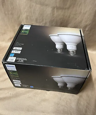 2 Pack : Outdoor 100w-14w Smart LED 60w PHILIPS HUE Flood Bulb Alexa Google • $39.80