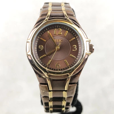 $19.99 • Buy Relic Fossil Women's Brown Gold Quartz Watch W/ Tags $75 MSRP - ZR11845