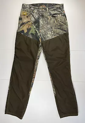 Diamond Cut Apparel Mossy Oak Break Up Denim Jean Camo Brush Pant 34x34 Hunting • $25.88