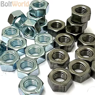 £4.48 • Buy  Left Hand Thread Metric Self Colour / Zinc Plated Hexagonal Hex Steel Full Nuts