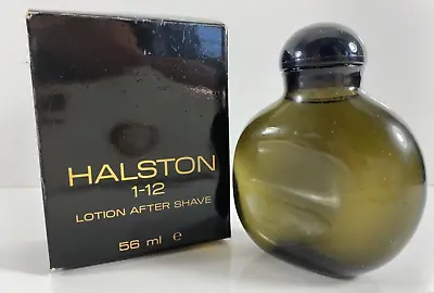 Vintage HALSTON 1-12 After Shave Lotion For Men 56 Ml W/Box • $26.99