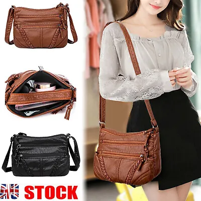 $20.99 • Buy Ladies Cross Body Messenger Bag Women Shoulder Over Bags Handbags Soft Leather