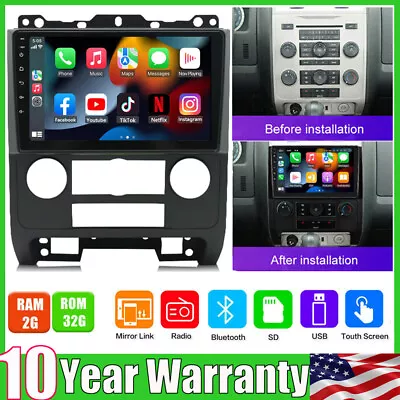 Android 13.0 For Ford Escape 07-12 Car Stereo MP5 Radio Player GPS Navi CarPlay • $168.99