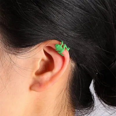 Fashion Frog Ear Cuff Clip Earrings No Piercing Cartilage Women Men Jewelry Gift • $1.05