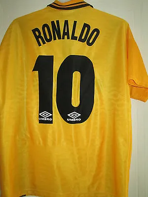 £199.99 • Buy Inter Milan 1997-1998 Ronaldo 10 Away Football Shirt Size Large /39421