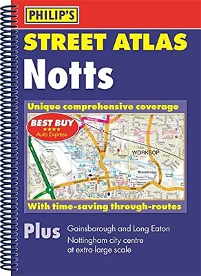 Nottinghamshire Street Atlas By Philip's Maps Sheet Map Folded Book The Cheap • £3.02