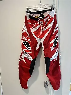 Vintage Motocross Ufo Plast Mx20 Solu Racing Factory Team Mx Red Pants Size 34 • $49.77