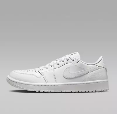 Size 10.5 - Nike Air Jordan 1 Low G Golf Shoes Pure Platinum/White • $145