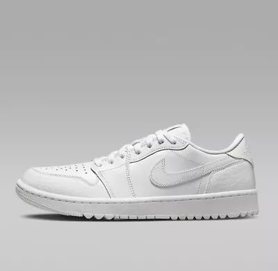 Size 11 - Nike Air Jordan 1 Low G Golf Shoes Pure Platinum/White • $145