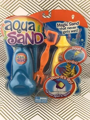 NIP Aqua Sand Magic Sand That Never Gets Wet Underwater Sculpt Scoop Rake Nozzle • $19.99