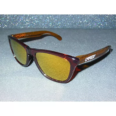 New* Oakley Frogskins Sunglasses Moto Nitrous/24K Iridium Retro 80s Sport USA • $129.95