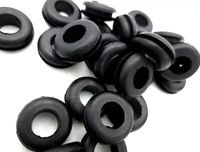 1/2  Hole Rubber Grommet Wiring Bushing Fits 1/2  Hole 1/16  Panel Has 5/16  ID • $9.74