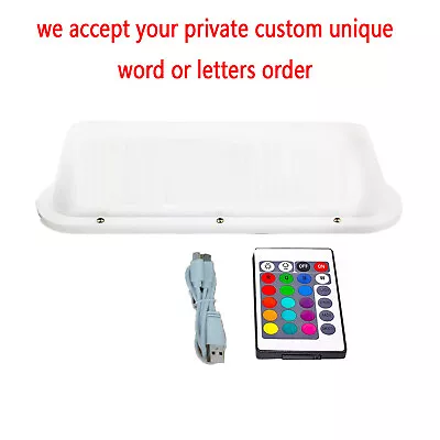 $32.99 • Buy DIY Cab Top Battery Roof Sign Lights Remote Control Wireless USB Rechargeable A