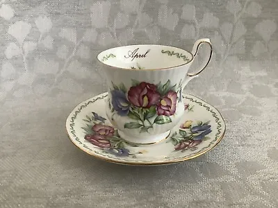 Rosina China ‘April Sweet Pea’ Cup & Saucer - Queen’s  • £16