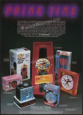 BRADLEY TIME__Orig. 1985 Trade AD / ADVERT__Robo Force_Strawberry Shortcake_Mr T • $45