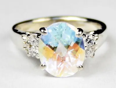 MERCURY MIST TOPAZ Sterling Silver Ladies Ring -Handmade • SR123 • $134.99