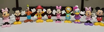 Mickey Mouse Clubhouse Figures Lot Of 10 Bendable Waist Minnie Daisy Goofy +++ • $12.99